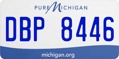 MI license plate DBP8446