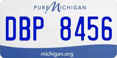 MI license plate DBP8456
