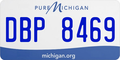 MI license plate DBP8469