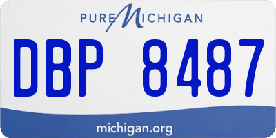 MI license plate DBP8487
