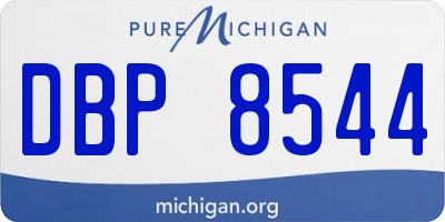 MI license plate DBP8544