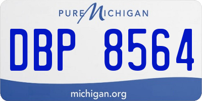MI license plate DBP8564