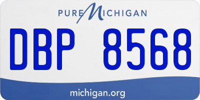 MI license plate DBP8568