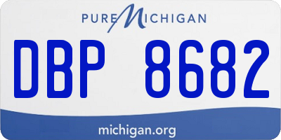 MI license plate DBP8682