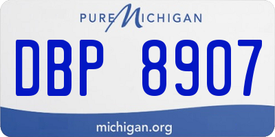 MI license plate DBP8907