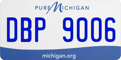 MI license plate DBP9006