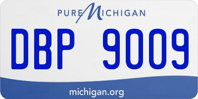 MI license plate DBP9009
