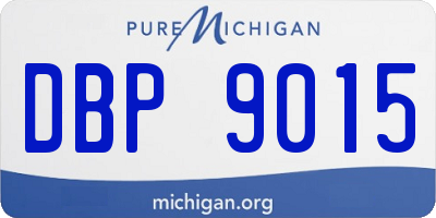 MI license plate DBP9015