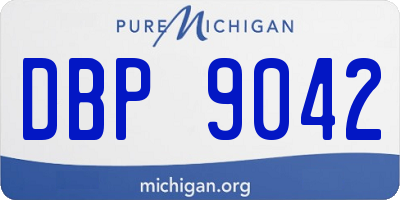 MI license plate DBP9042