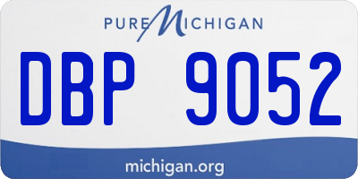 MI license plate DBP9052