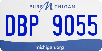 MI license plate DBP9055