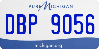MI license plate DBP9056