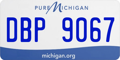 MI license plate DBP9067