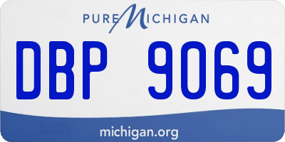 MI license plate DBP9069