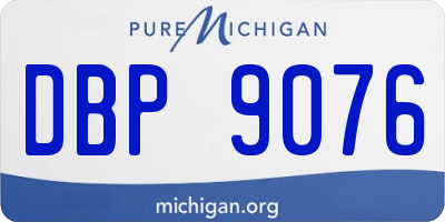 MI license plate DBP9076