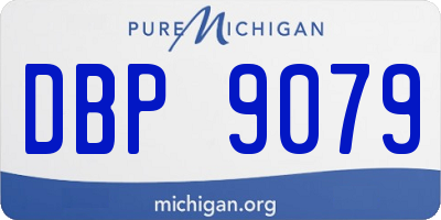 MI license plate DBP9079