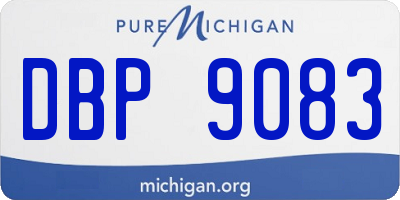 MI license plate DBP9083