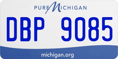 MI license plate DBP9085