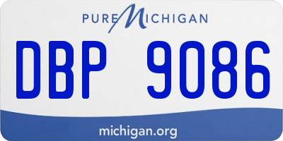 MI license plate DBP9086