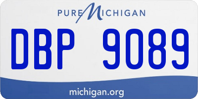 MI license plate DBP9089
