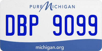 MI license plate DBP9099