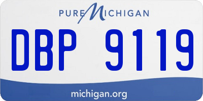 MI license plate DBP9119