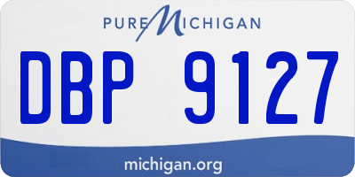 MI license plate DBP9127