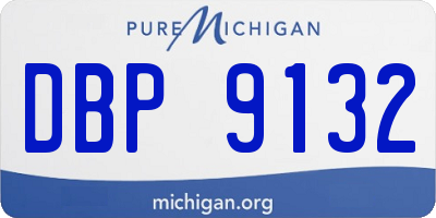 MI license plate DBP9132