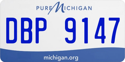 MI license plate DBP9147