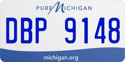 MI license plate DBP9148