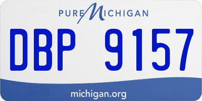 MI license plate DBP9157