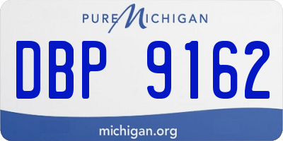 MI license plate DBP9162