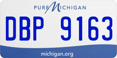 MI license plate DBP9163
