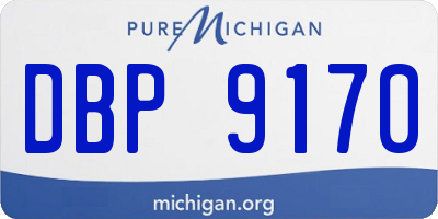 MI license plate DBP9170