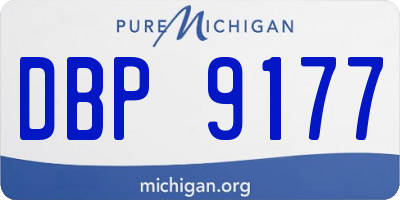 MI license plate DBP9177