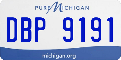 MI license plate DBP9191