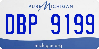 MI license plate DBP9199