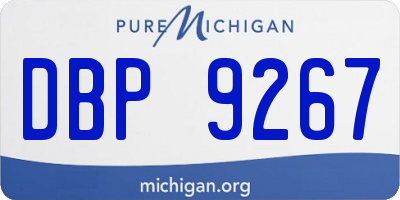 MI license plate DBP9267
