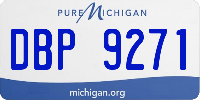 MI license plate DBP9271