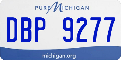 MI license plate DBP9277