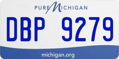 MI license plate DBP9279