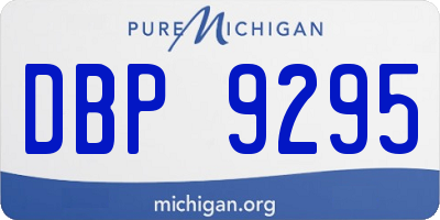 MI license plate DBP9295