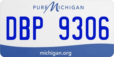 MI license plate DBP9306