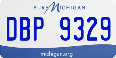 MI license plate DBP9329