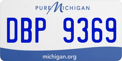 MI license plate DBP9369