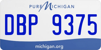 MI license plate DBP9375