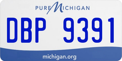 MI license plate DBP9391