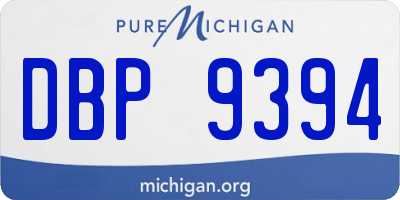 MI license plate DBP9394
