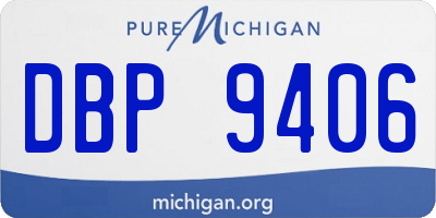 MI license plate DBP9406