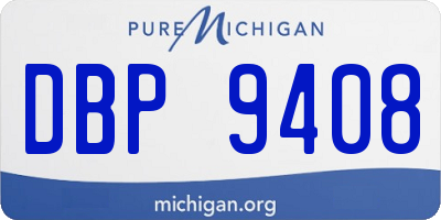 MI license plate DBP9408